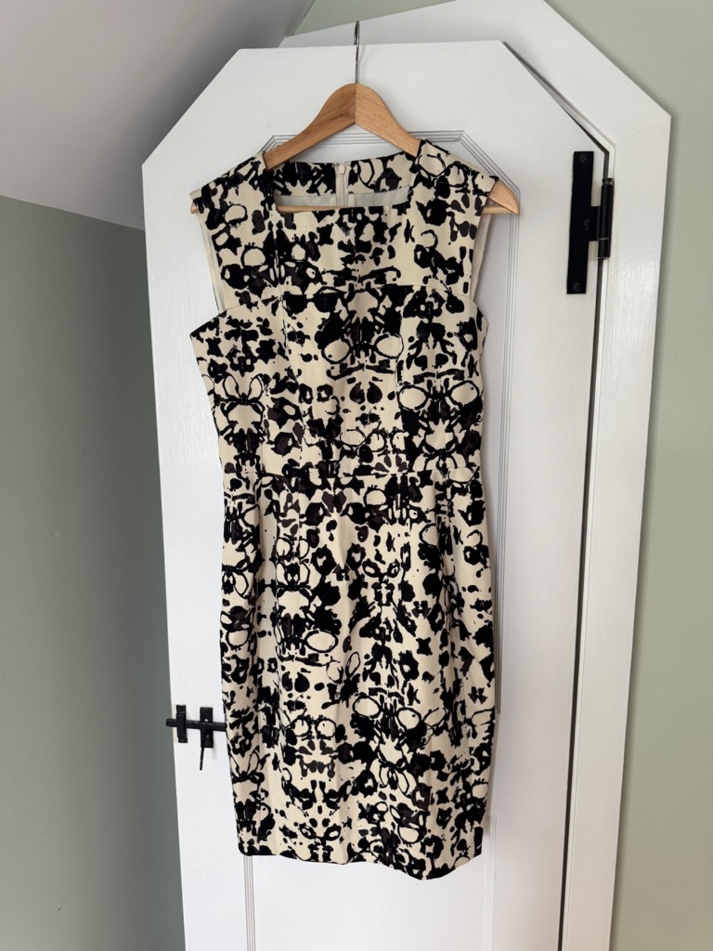 Yves Saint Laurent Rorschach print shift dress